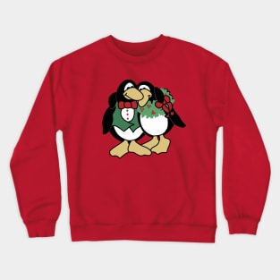 Christmas Penguin Couple In Love Crewneck Sweatshirt